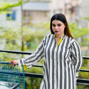 Stripes Kurti and Top set.